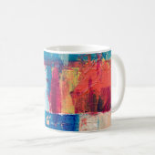 mehrfarbiges abstraktes Bild Kaffeetasse (VorderseiteRechts)