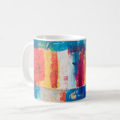 mehrfarbiges abstraktes Bild Kaffeetasse (Vorderseite Links)