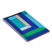 mehrfarbiges abstraktes Bild Notizblock (Rechte Seite)