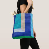 mehrfarbiges abstraktes Bild Tasche (Von Nahem)