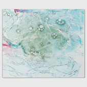 mehrfarbiges abstraktes Kunstwerk Geschenkpapier (Flach)