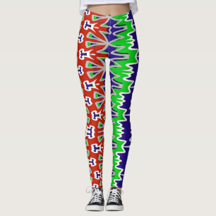 Mehrfarbiges abstraktes Muster "Ratti_Creative_Art Leggings