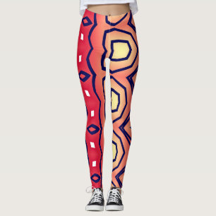 Mehrfarbiges abstraktes Muster "Ratti_Creative_Art Leggings
