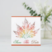 mehrfarbiges Ahornleaf Ankündigung Datum freihalte (Stehend Vorderseite)