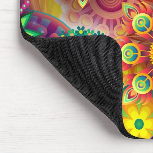 Mehrfarbiges Art Deco Muster Mousepad (Ecke)