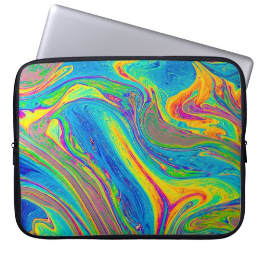 mehrfarbiges Bild Laptopschutzhülle (Vorderseite)