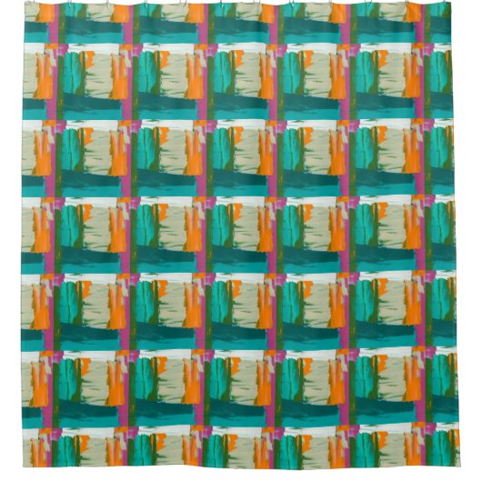 Mehrfarbiges Bild mit frei stehenden Ausdrücken Duschvorhang (Vorderseite)