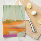 Mehrfarbiges Bild mit frei stehenden Ausdrücken Handtuch (Viertel Falte)