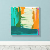 Mehrfarbiges Bild mit frei stehenden Ausdrücken Leinwanddruck (Insitu (Holzboden))