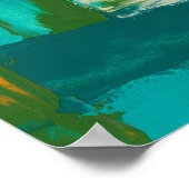 Mehrfarbiges Bild mit frei stehenden Ausdrücken Poster (Ecke)