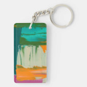 Mehrfarbiges Bild mit frei stehenden Ausdrücken Schlüsselanhänger (Rückseite)