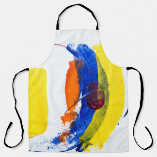 mehrfarbiges Bild Schürze