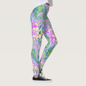 ~ mehrfarbiges Blumenmuster ~ Original Leggings (Rechts)