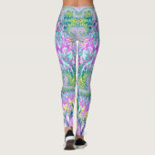 ~ mehrfarbiges Blumenmuster ~ Original Leggings (Rückseite)