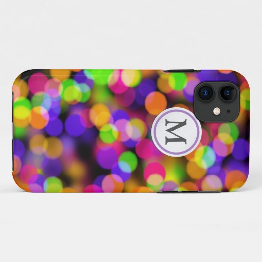 Mehrfarbiges Bokeh Case-Mate iPhone Hülle (Rückseite (Horizontal))