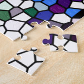 Mehrfarbiges Buntglas 2 Puzzle (Seite)