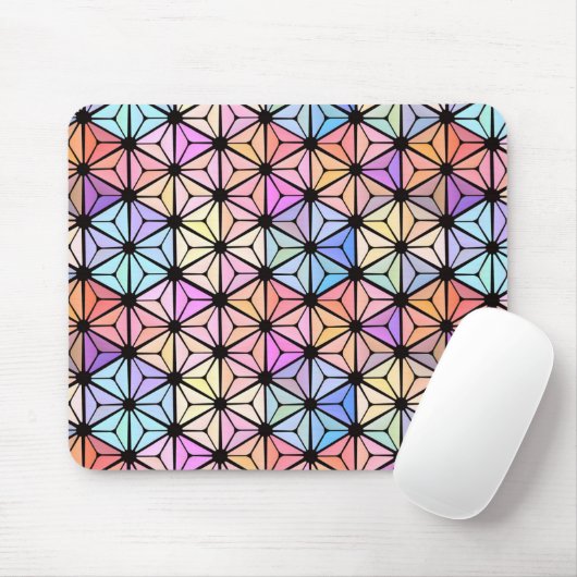Mehrfarbiges Buntglasfenster Mousepad (Mit Mouse)