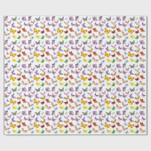 mehrfarbiges Butterfly-Packpapier Geschenkpapier (Flach)