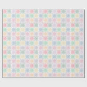 mehrfarbiges Crochet Chart Wrapping Paper Geschenkpapier (Flach)