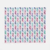 Mehrfarbiges Dackel-Muster Fleecedecke (Vorderseite (Horizontal))