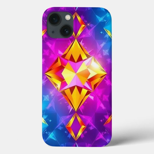 Mehrfarbiges Diamant-Muster für mobile Geräte Case-Mate iPhone Hülle (Rückseite)