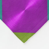 Mehrfarbiges Diamantmuster Fleecedecke (Ecke)