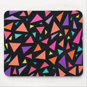 Mehrfarbiges Dreiecks geometrisches Muster Mousepad