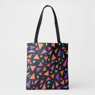 Mehrfarbiges Dreiecks geometrisches Muster Tasche