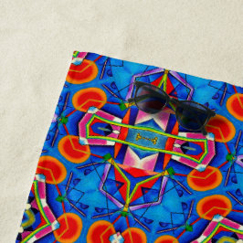 Mehrfarbiges Farböllackkaleidoskop Strandtuch
