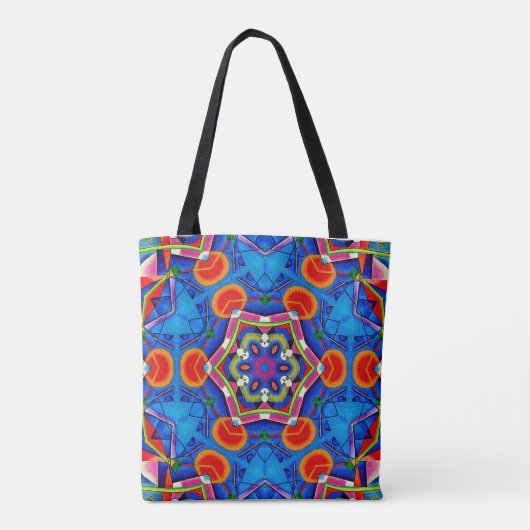 Mehrfarbiges Farböllackkaleidoskop Tasche (Rückseite)