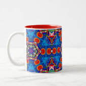 Mehrfarbiges Farböllackkaleidoskop Zweifarbige Tasse (Links)