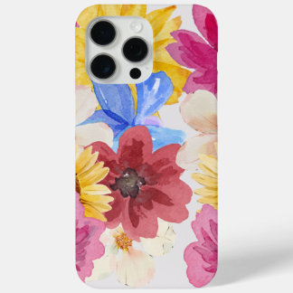Mehrfarbiges florales iPhone 15 Pro Fall Case-Mate iPhone Hülle