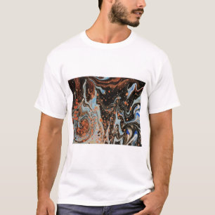 Mehrfarbiges Fluid T-Shirt