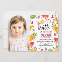 mehrfarbiges Foto Zwei-tti Frutti 2. Geburtstag