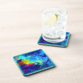 Mehrfarbiges Galaxiedesign. Jetzt kaufen Getränkeuntersetzer (Rechte Seite)