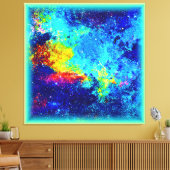 Mehrfarbiges Galaxiedesign. Jetzt kaufen Leinwanddruck (Insitu (Wohnzimmer))