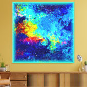 Mehrfarbiges Galaxiedesign. Jetzt kaufen Leinwanddruck (Insitu (Wohnzimmer))