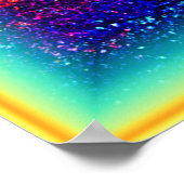 Mehrfarbiges Galaxiedesign. Jetzt kaufen Poster (Ecke)