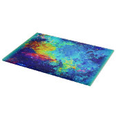 Mehrfarbiges Galaxiedesign. Jetzt kaufen Schneidebrett (Ecke)