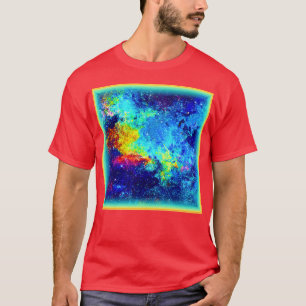 Mehrfarbiges Galaxiedesign. Jetzt kaufen T-Shirt