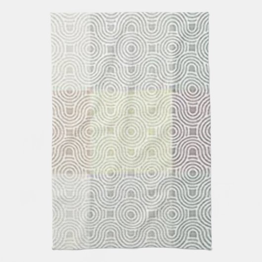 "Mehrfarbiges geometrisches Design" Küchentuch (Vertikal)