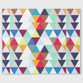 Mehrfarbiges geometrisches Muster Geschenkpapier (Flach)