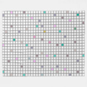 mehrfarbiges geometrisches Prüfmuster Fleecedecke (Vorderseite (Horizontal))