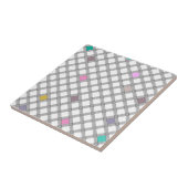 mehrfarbiges geometrisches Prüfmuster Fliese (Seite)