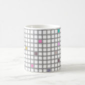 mehrfarbiges geometrisches Prüfmuster Kaffeetasse (Mittel)