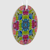 Mehrfarbiges Glas - Acryldekor Ornament (Vorderseite)