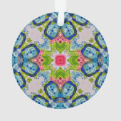 Mehrfarbiges Glas - Acryldekor Ornament (Rückseite)