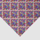 Mehrfarbiges Glaskunstdesign Seidenpapier (Detail)