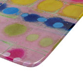 mehrfarbiges Glasspanbrett Schneidebrett (Ecke)