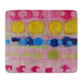 mehrfarbiges Glasspanbrett Schneidebrett (Vorderseite)